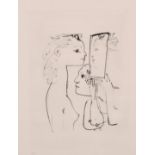 After Picasso, a lithograph of female figures, St. Tropez le 29 Juillet 51, numbered in pencil 69/