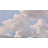 Stephen Rose (b. 1960), A cloud study, oil on panel, signed, 7" x 12".