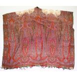 A GOOD PAISLEY SHAWL, 320cm x 150cm.