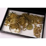 A box of costume jewellery.