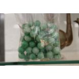 A string of large jadeite beads.