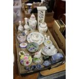 Decorative china to include Aynsley Pembroke and Wedgwood Jasper ware etc.