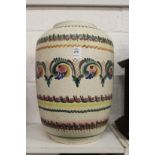 A large Austrian painted pottery vase.