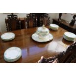 A quantity of porcelain dinner ware in the Minton style, early 20th century, white ground with