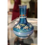 A 20th century Japanese cloisonne small vase.