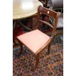 A set of six Regency style dining chairs by Brights of Nettlebed.