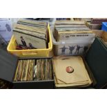 A large quantity of LP and single records.