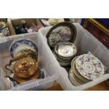 A large collection of decorative plates, collector's plates etc. etc.
