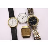 A gent's Rotary wristwatch and three others.