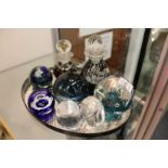 Caithness and other paperweights.