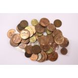 A quantity of pre-decimal coinage.