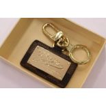 A designer style key ring, boxed.