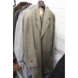 A gentlemen's Aquascutum woollen check overcoat.