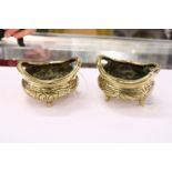 A pair of Chinese polished bronze censers.