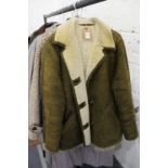 A ladies' suede and sheepskin jacket.