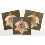 THREE TAPESTRY CUSHION COVERS