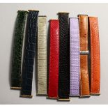 EIGHT BOUCHERON LEATHER STRAPS