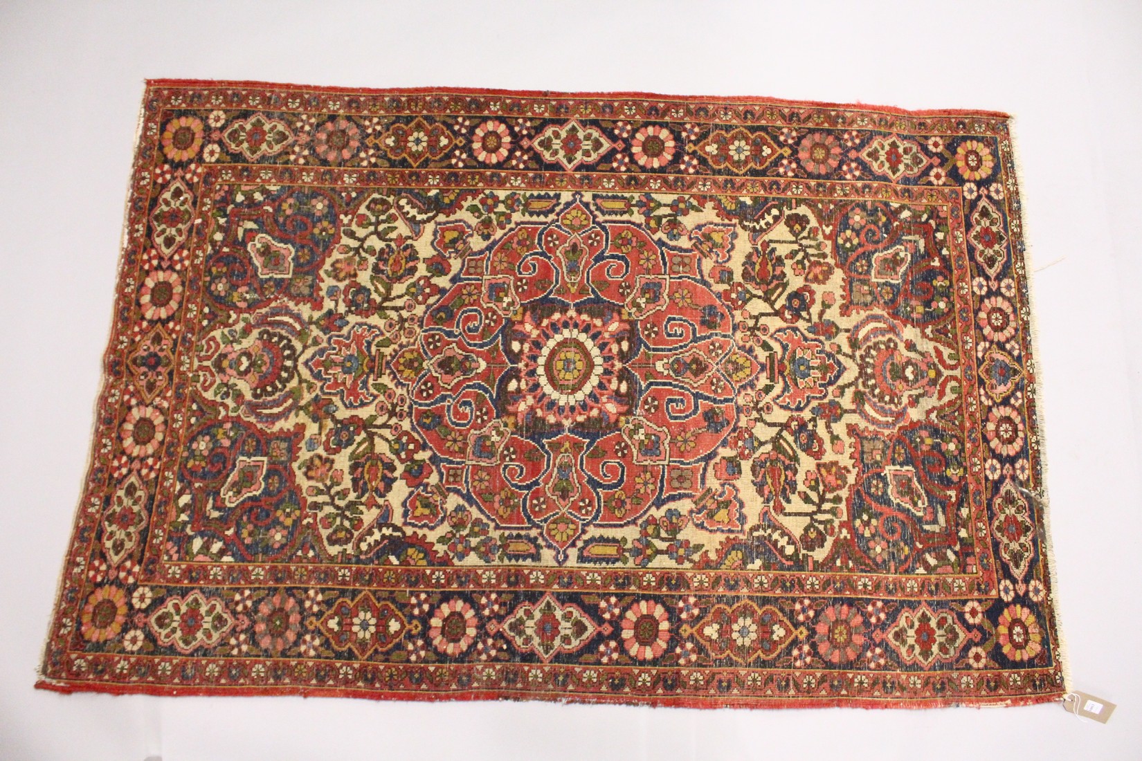 A PERSIAN BAKHTIAR CARPET, cream ground with all over floral design. 6ft 8ins x 4ft 4ins - Image 2 of 2