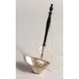 A DUTCH SILVER LADLE