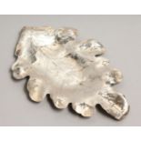 A SILVER LEAF DISH.