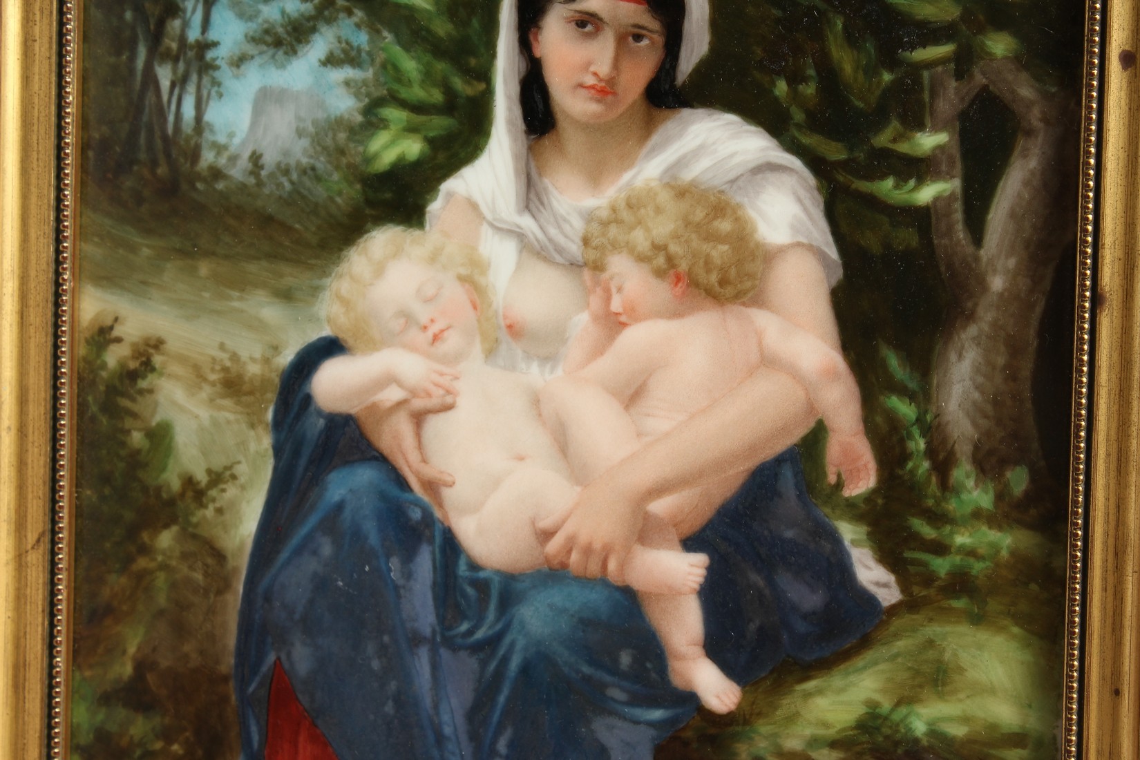 A VERY GOOD GERMAN PORCELAIN PLAQUE, Madonna and child 11.25 x 7.5ins. - Image 4 of 7