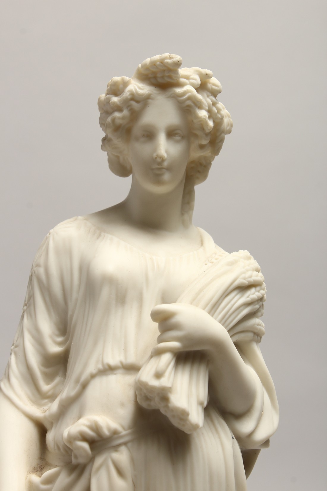 A 19TH CENTURY PARIAN FIGURE DEPICTING HARVEST 23ins high - Image 2 of 6