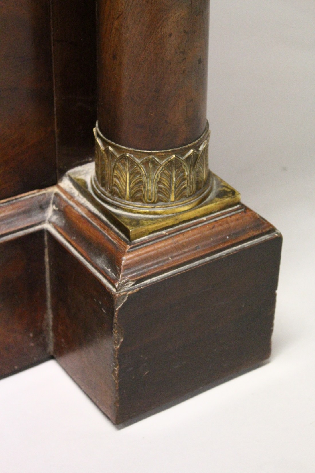 A GOOD 19TH CENTURY FRENCH MAHOGANY, ORMOLU AND MARBLE COMMODE, with a grey veined rectangular - Image 7 of 18