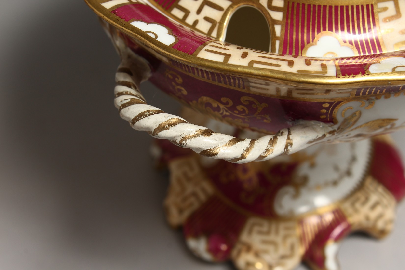 A PAIR OF COALPORT TWO HANDLED BOWLS AND COVERS 6ins high Murray Pollinger Collecction. - Image 7 of 18