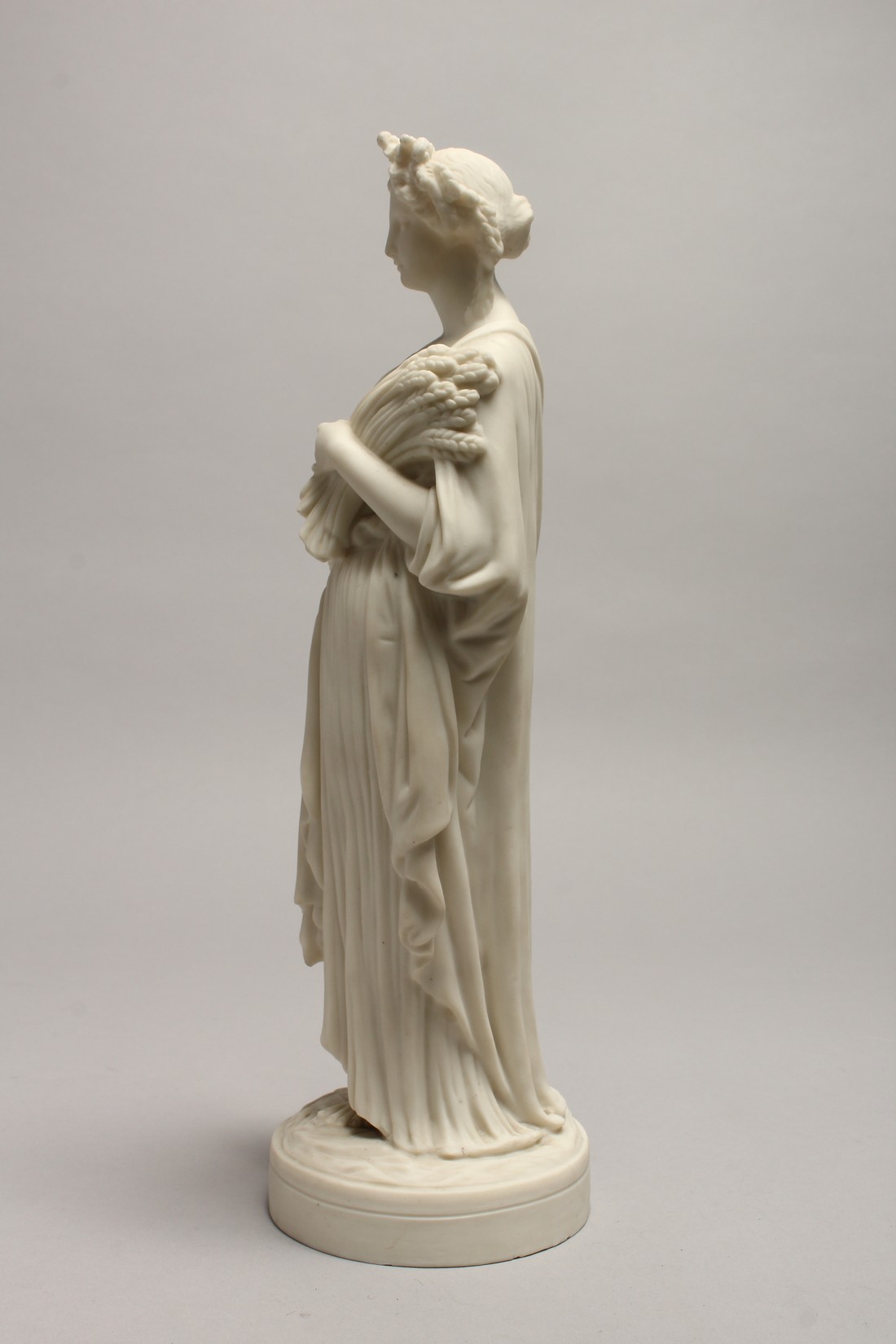 A 19TH CENTURY PARIAN FIGURE DEPICTING HARVEST 23ins high - Image 3 of 6