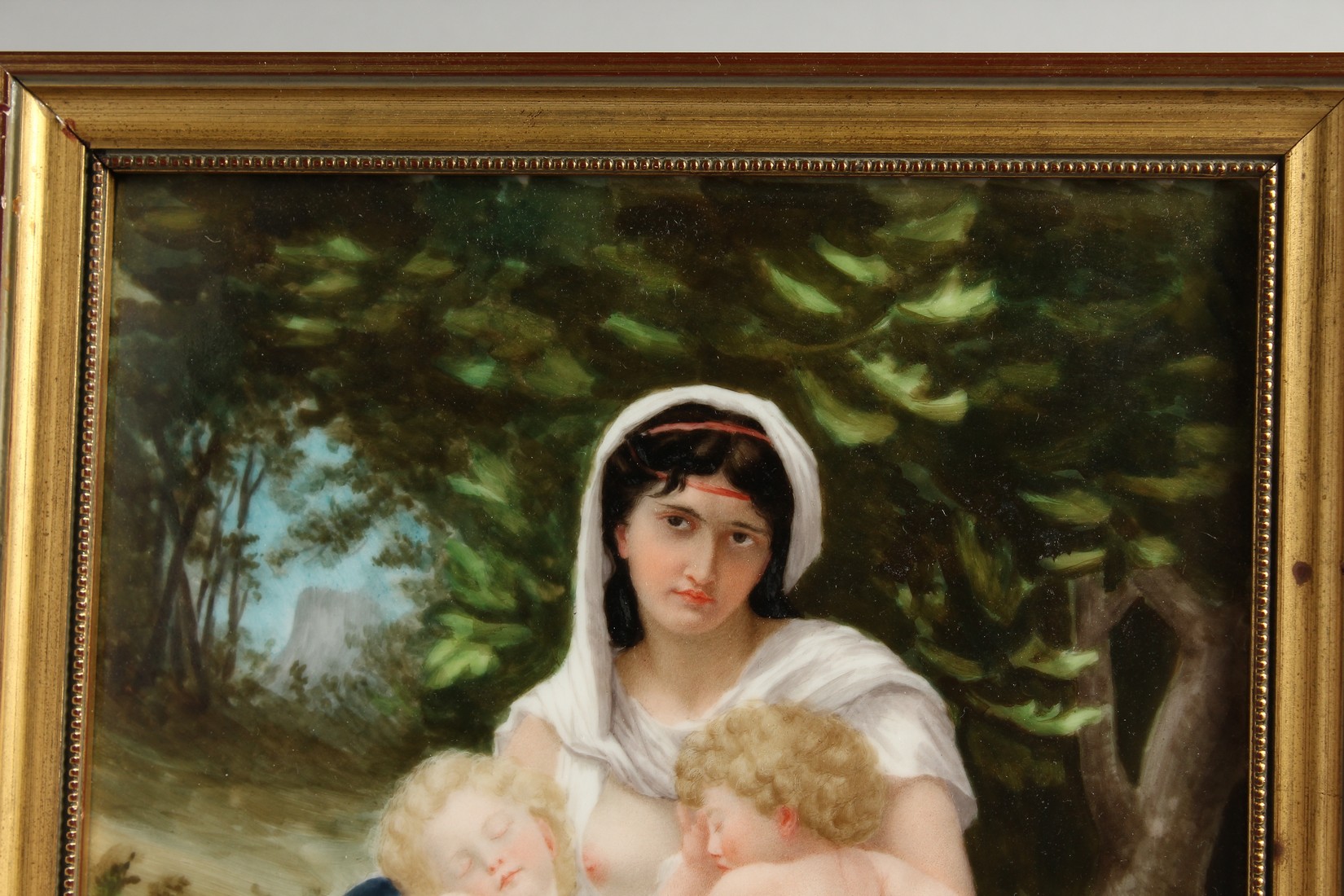 A VERY GOOD GERMAN PORCELAIN PLAQUE, Madonna and child 11.25 x 7.5ins. - Image 3 of 7