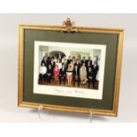 A FRAMED AND GLAZED PHOTOGRAPH, COPACABANA HOTEL, RIO DE JANERIO, 1991, Signed by PRINCE CHARLES and