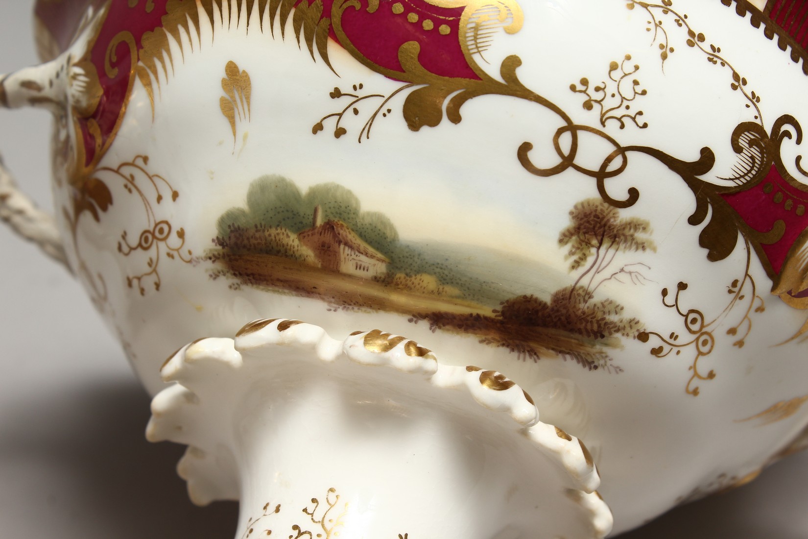 A PAIR OF COALPORT TWO HANDLED BOWLS AND COVERS 6ins high Murray Pollinger Collecction. - Image 11 of 18