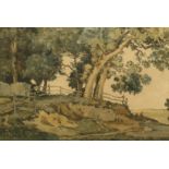 George Graham (1881- 1949) British, A pair of countryside views, watercolour, both signed, 10.25"