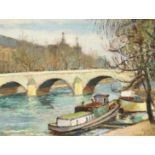 Henryk Dietrich, 'Paris 1931', oil on board, signed and inscribed, 9.5" x 12.5".