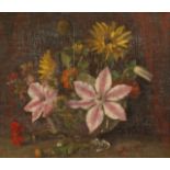 George Belcher R.A (1875-1947) 'Mixed Flowers', oil on board, 12" x 14".