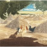 Robert Greenhalf, 'The Gleaners', colour etching, inscribed, signed in pencil and numbered 97/150,