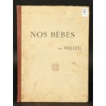 After Paul Cesar Helleu 'Nos Bebes', hardback book published by H. Bouquet, Paris, 14.5" x 10.5".