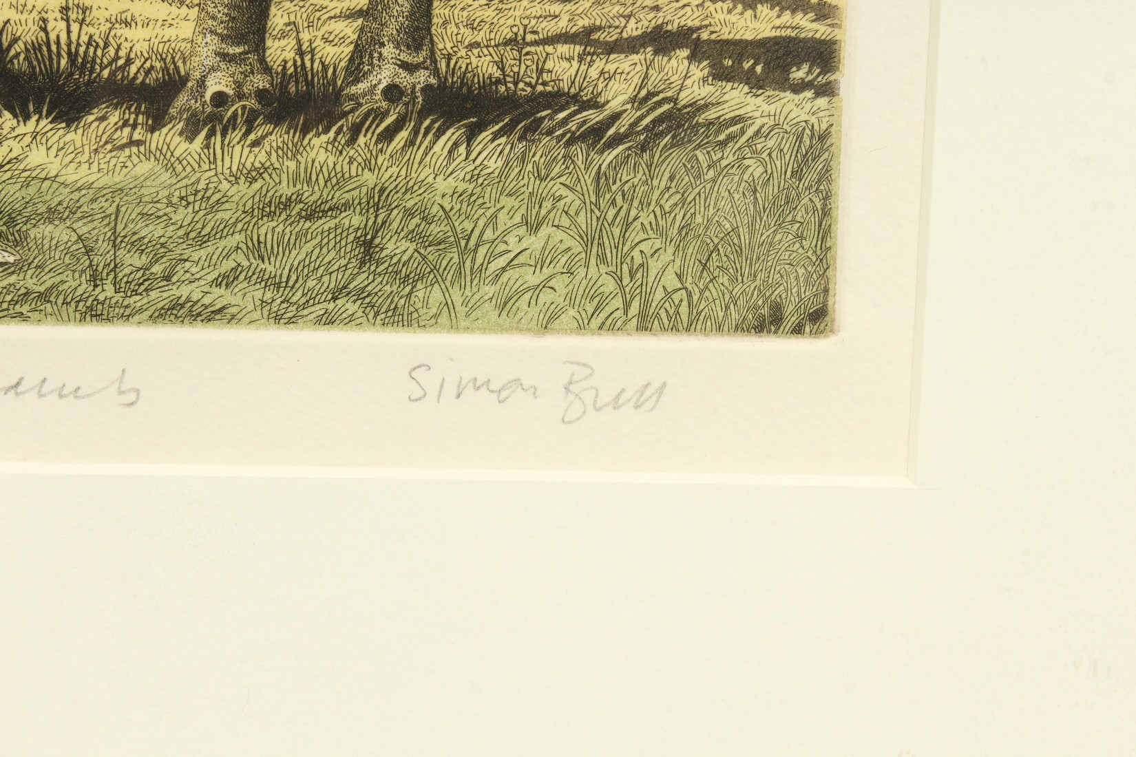 Simon Bull, 'Friesian Bull', etching, inscribed, signed in pencil and numbered 107/200, 10.5" x 11. - Image 3 of 6