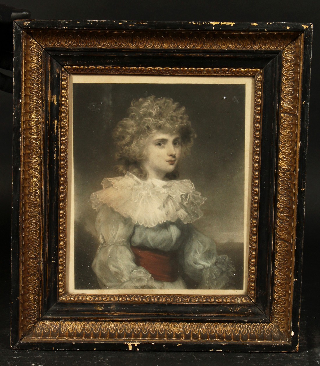 After Reynolds, 'Betty, Duchess of Cambridge', an antique colour print, 11" x 9". - Image 2 of 3