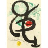 After Joan Miro (1893-1983), An untitled print, 14.5" x 10.5".