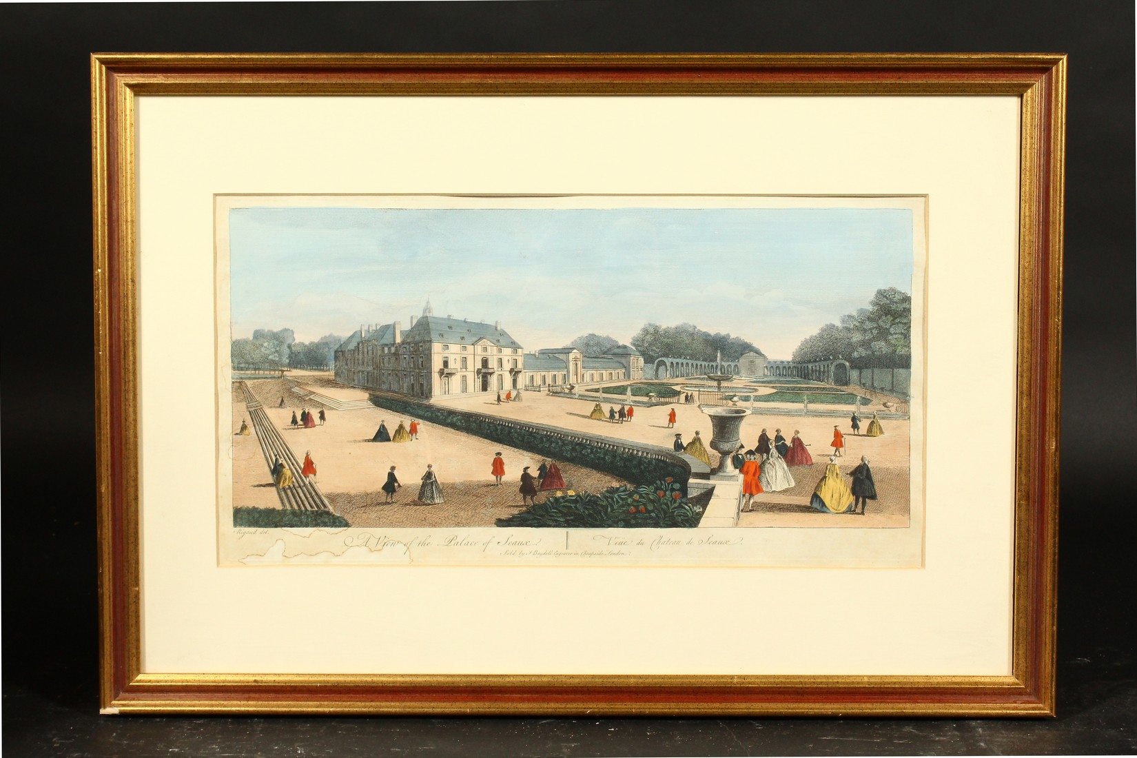 N. Parr after Rigaud, 18th Century, General view of the city of Paris, 9.75" x 18.75" and two others - Image 2 of 5