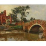 James Proudfoot (1908-1971) British, 'Snape Bridge', oil on canvas, signed and dated 1949, Exhibited