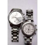 Two gentlemen's stainless steel wristwatches.