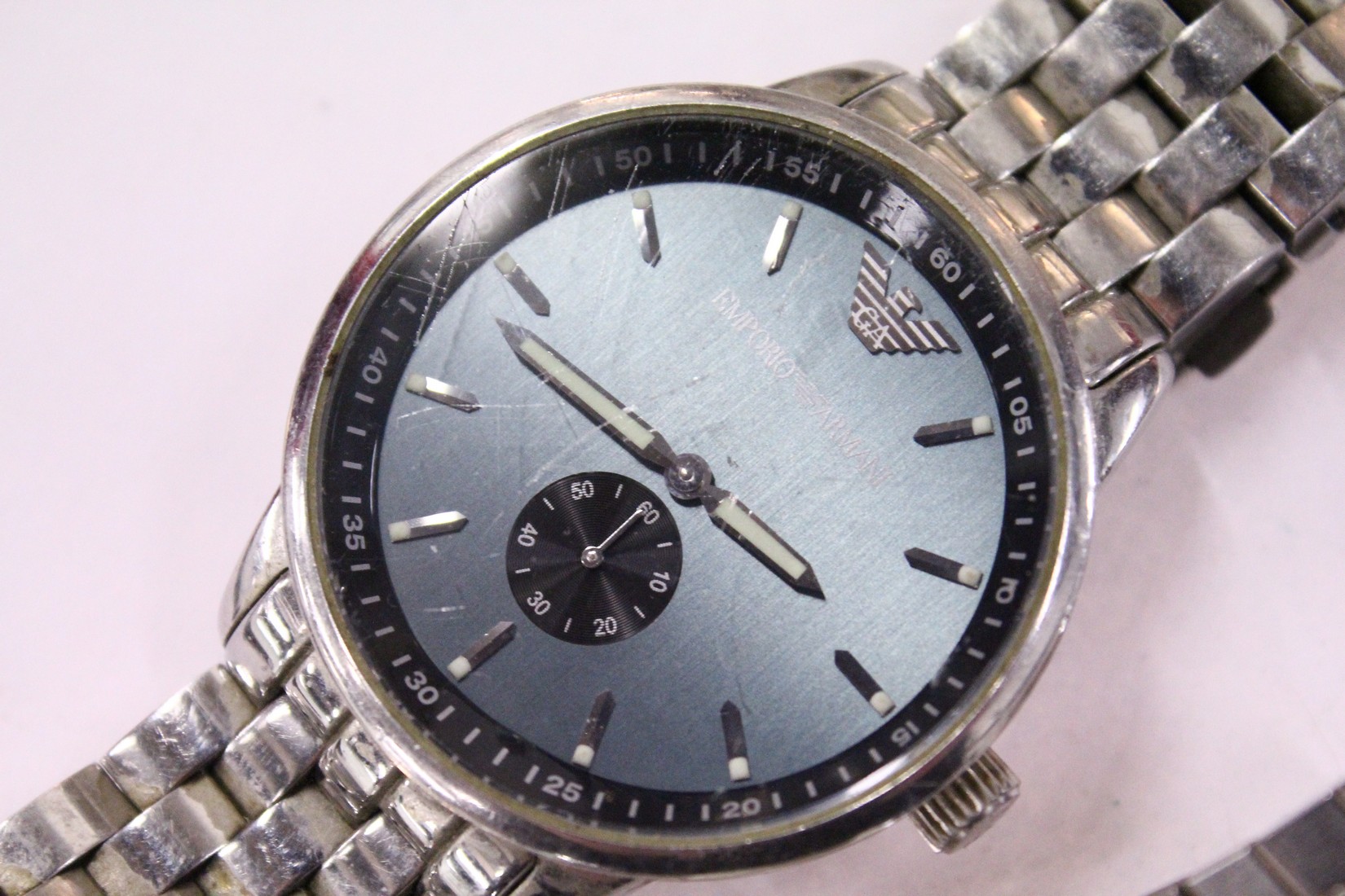 Two gent's stainless steel wristwatches. - Bild 3 aus 4