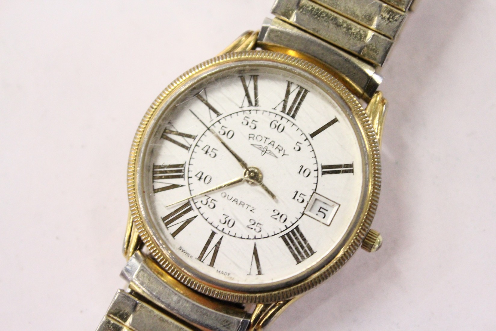 A gentleman's Rotary wristwatch, cased.