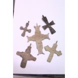 Early bronze crucifixes.