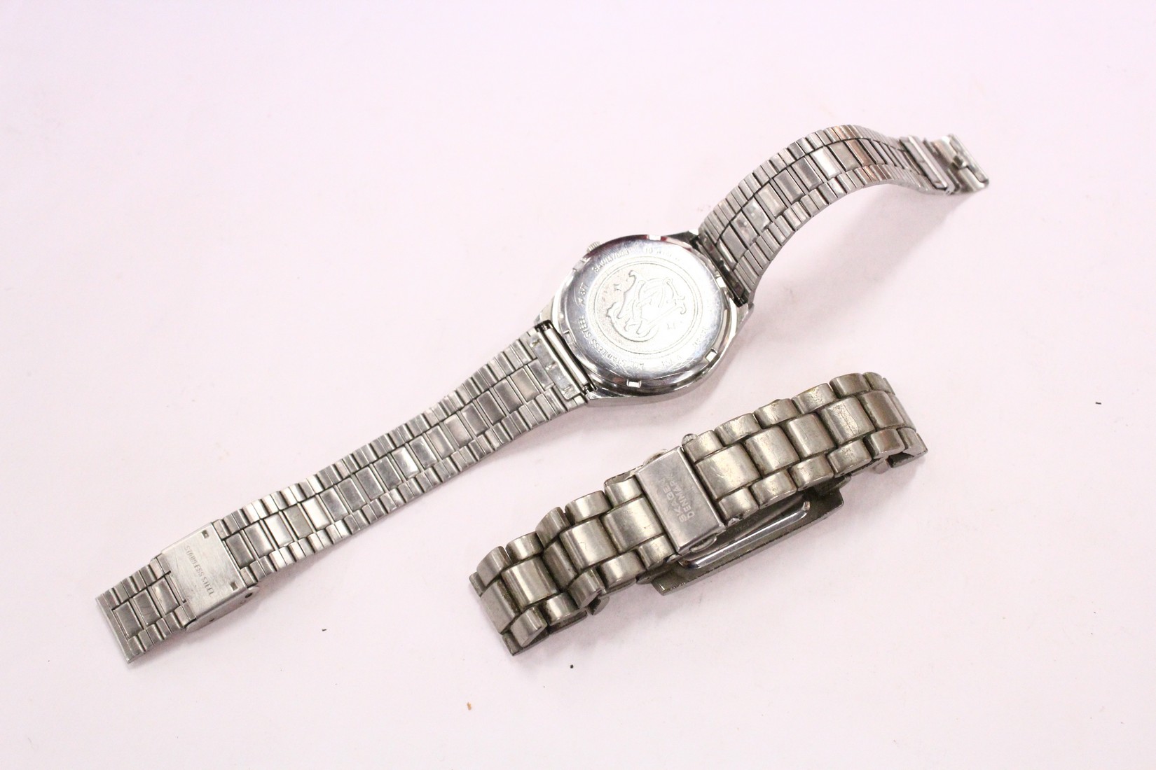 Two gent's stainless steel wristwatches. - Bild 5 aus 5