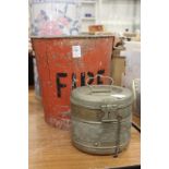 An old fire bucket etc.