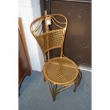 A gilt metal bistro style occasional chair.