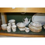 A large quantity of Royal Albert Victoriana Rose dinner and tea ware etc.